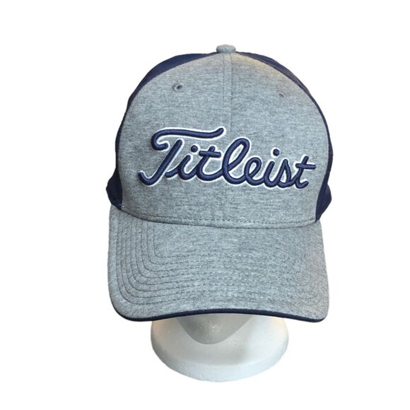 Titleist Cap Adjustable Golf Hat Navy & Gray Cotton/Polyester Blend Men One Size - Picture 1 of 12